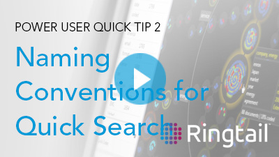 Quick Tip: Naming Conventions for Quick Search